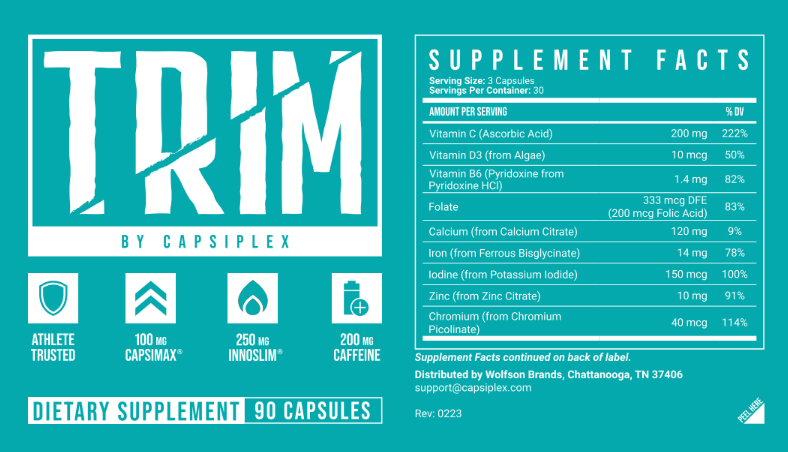 Capsiplex Trim Ingredients Lose Weight Not Muscle