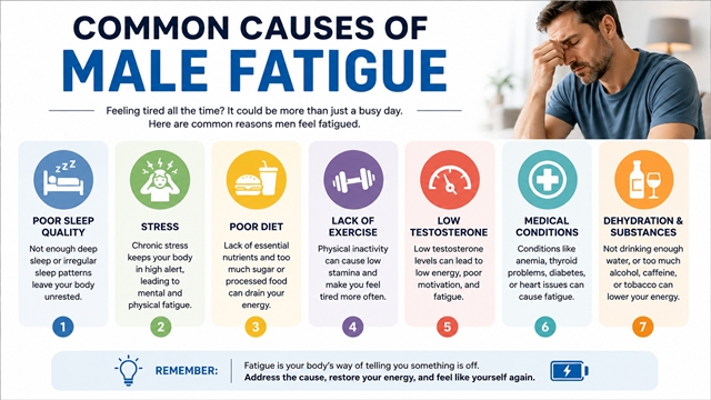 Common Causes of Male Fatigue